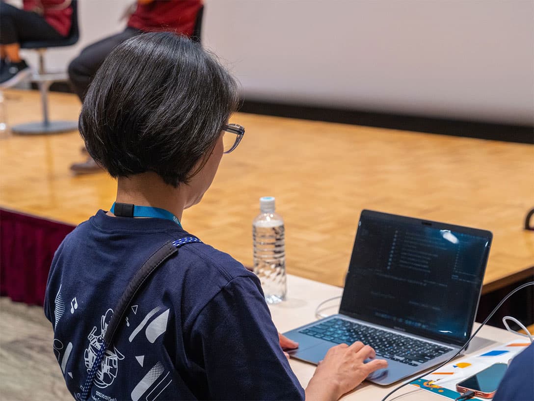 画像：朝の会場の様子